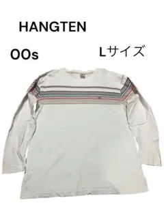 00s HangTen ハンテン　ロンT ボーダー　サーフ系　Lサイズ　y2kのサムネイル