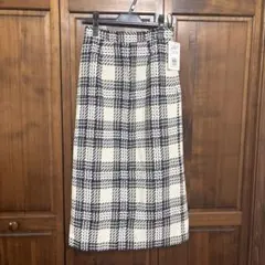 OPAQUE.CLIP チェック柄タイトスカート 38/M
