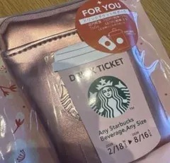 スタバ　SAKURA2026 ミニポーチギフト　さくら ピンク