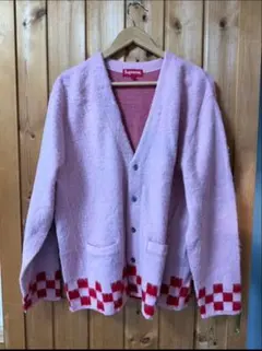 最終値下げ21ssSupreme ピンク カーディガン チェック柄 2026年最新】brushed checkerboard cardiganの人気アイテム - メルカリ