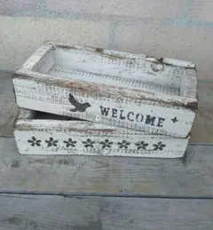 ウッドプランター 2個セット 木製プランター 多肉木箱