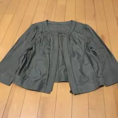 ノーカラージャケット ブルゾンのサムネイル