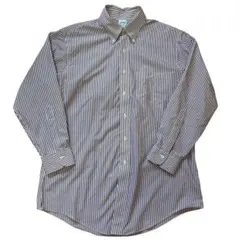 【希少人気刺繍ロゴ★未使用に近い】ブルックスブラザーズBDシャツ★165/92B 最高級】ブルックスブラザーズ BDデニムシャツ 金刺繍 ロゴ