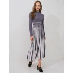 MERCURYDUO 配色ワンピース