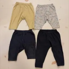 ユニクロ ベビーレギンス 90 4枚セット リラックスフィット 7分丈 10分丈