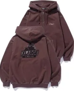 XLARGE ジップアップパーカー ブラウンのサムネイル