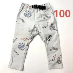 【未使用】BREEZE プリント柄 ロングパンツ 100cm