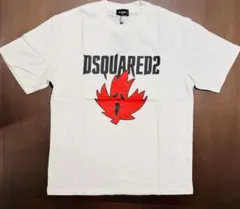 ホワイト & ロゴプリントTシャツ DSQUARED2