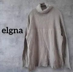 ✨１点限り✨ elgna グレー タートルネックニット セーター トップス