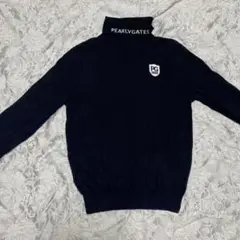 PEARLY GATES ネイビー タートルネックセーター