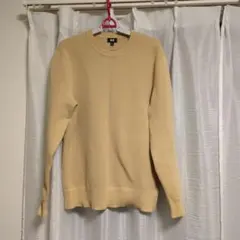 ユニクロUNIQLO　ウォッシャブルミラノリブニット　Lサイズ　ベージュ