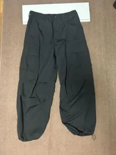 GU ジーユー スーパーワイドカーゴパンツ 黒 Lサイズ