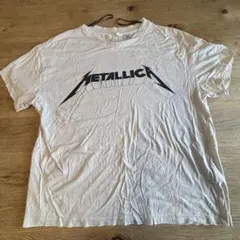 【美品コラボ】H&M × METALLICA コラボTシャツ／ホワイト／Sサイズ