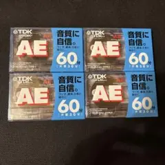 (新品　未開封　4本セット)TDKカセットテープAE60