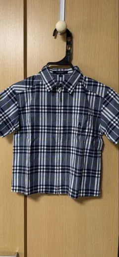 【極美品】BURBERRY LONDON チェック柄 110A 半袖シャツ上着