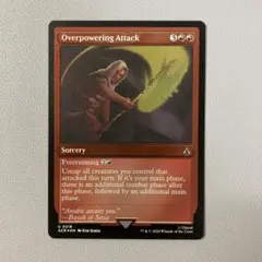 MTG ACR オーバーパワー攻撃 英語版 FOIL エッチング 1枚