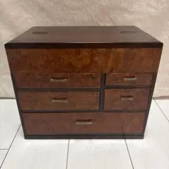 【３段引出し】裁縫箱！小物入れ！古道具 レトロ家具 ビンテージ家具 昭和レトロ 昔の裁縫箱 小物入れ アンティーク 引き出し 和風