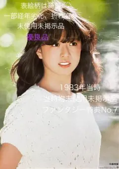 【未使用未掲示品】☆★中森明菜 ポスター★A1ファンタジー予約特典No.7