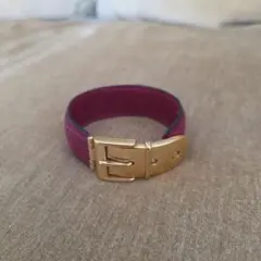 GUCCI レザー バングル ゴールドバックル グッチのサムネイル