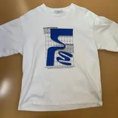 Ffein フェイン ホワイト グラフィックプリント Tシャツ M