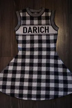 DARICH チェック柄 ノースリーブミニワンピース