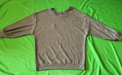 グレー Vネック ニットセーター Mサイズ