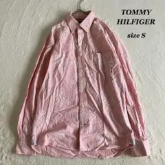 TOMMY HILFIGER✨️トミーヒルフィガー(S)ストライプシャツ ロゴ