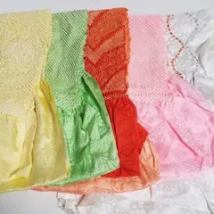 う*ぎ様 (0395)帯揚げ 5点 まとめ売り 着物 和装 小物 絞り