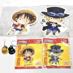 ワンピース ルフィ サボ Jワールド アクキー USJ ストラップ 希少 レア