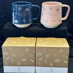 【セール中】スターバックスロースタリー限定プリーツマグサクラ2021 2点セット