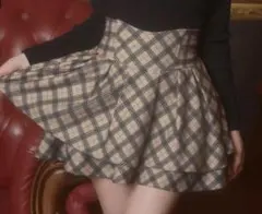 michellMacaron美脚スカート チェック M 美品