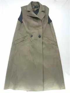 ★ザラ ZARA ノースリーブロングジレ ベージュ系 S レディース