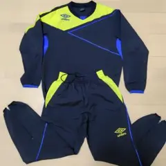 umbro ピステ上下 黒/黄/青　160