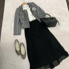 セレモニースーツ ツイード M ママスーツ 卒業式 入学式 卒入服