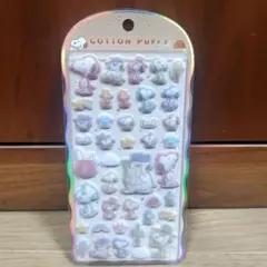 新品未開封　スヌーピー　コットンパフィシール