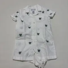 Ralph Lauren テニスラケット柄刺繍ロンパース 6M