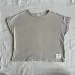 ペアマノン　pairmanon キッズ無地Tシャツ　ベージュのサムネイル