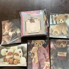 ⑩ バラメモおすそ分け　ティディベア多数アメキャラ等75種×2枚ずつ+素材紙5枚