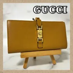 極美品✨️GUCCI マイクロGG 長財布 オレンジ ゴールドプレート - メルカリ