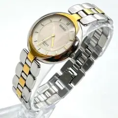 セイコー ルーセント 腕時計 電池交換済 90s ゴールド ステンレス 稼働