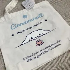 新品✨Cinnamoroll エコバッグ キャンバス　シナモロール　トート