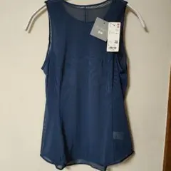 ユニクロ マメクロゴウチ シアータンクトップ Mame Kurogouchi　L