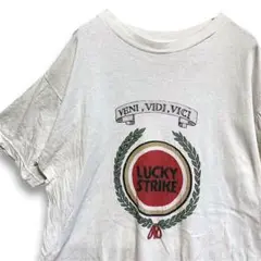 BLPM タバコ Tシャツ 古着 USA製 ラッキーストライクスモーク ロゴ