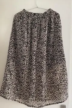 レオパード　ヒョウ柄　ロングスカート