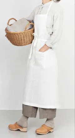 fog linen work エプロン ホワイトのサムネイル
