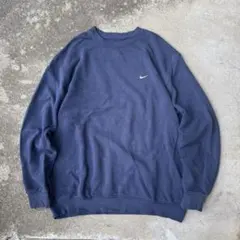 2000's NIKE sweat trainer navy XXL