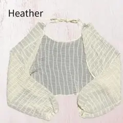 Heather シアーボレロ カーディガン オフホワイト 完売 人気のサムネイル