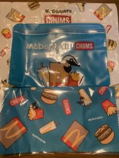 マクドナルドの福袋CHUMS ジッパーポーチ&クリーナークロス　チャムス2023