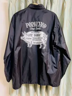 PORKCHOP ポークチョップ コーチジャケット Lサイズ ブラック