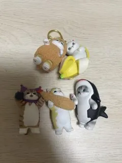 ガチャガチャ　猫　キャラクター　5点セット